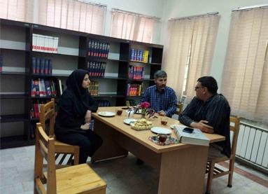 جلسه اعضای شورا، دهیاری و مسئول کتابخانه روستای رضی آباد پایین